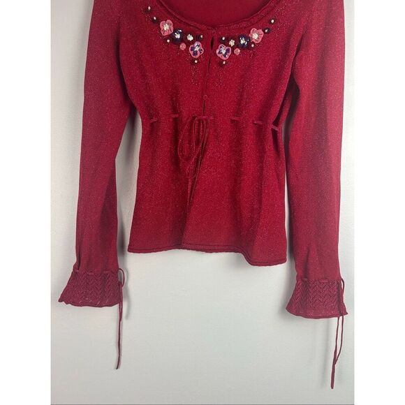 Vintage Y2K Betsey Johnson Button Front Cardigan Sweater - Picture 5 of 8